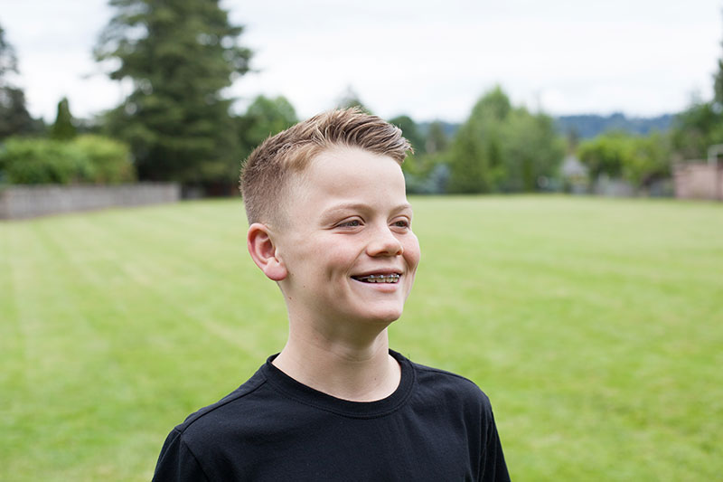 boy with braces
