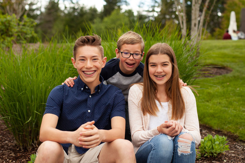 group of kids smiling