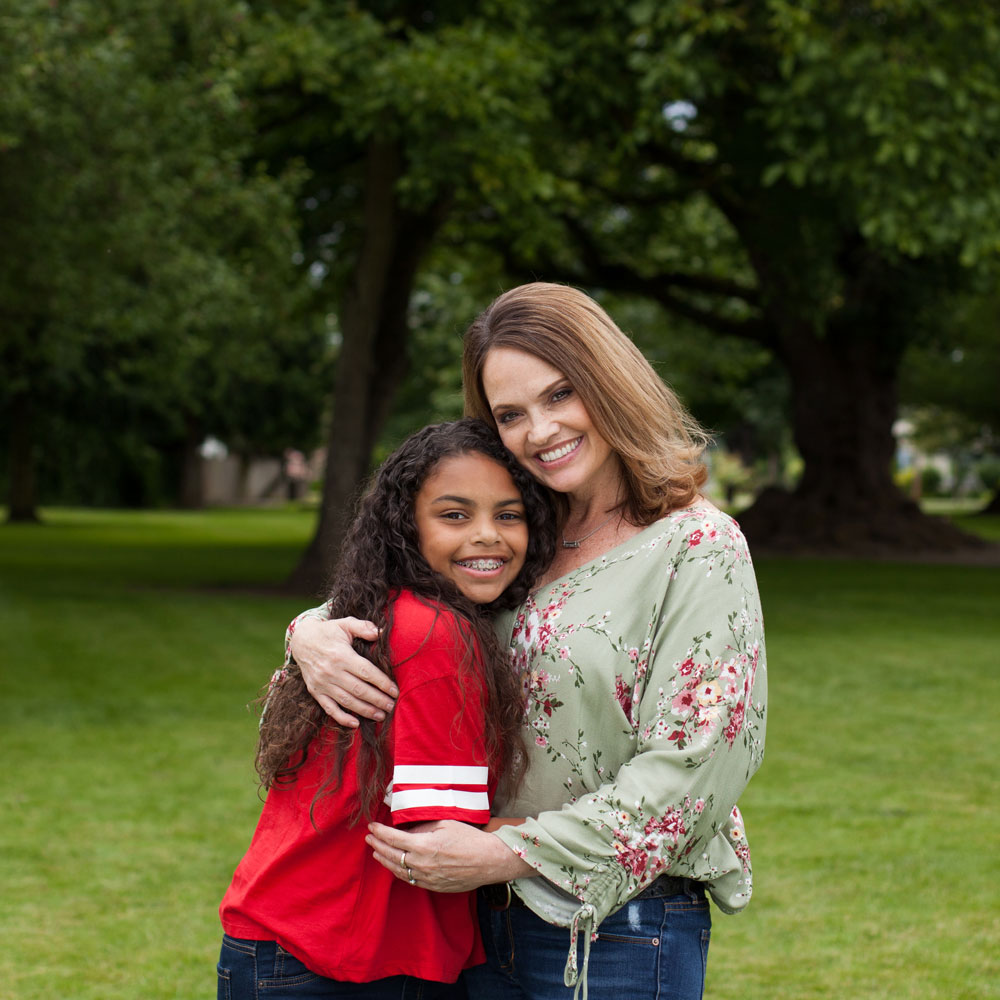 mother and daughter