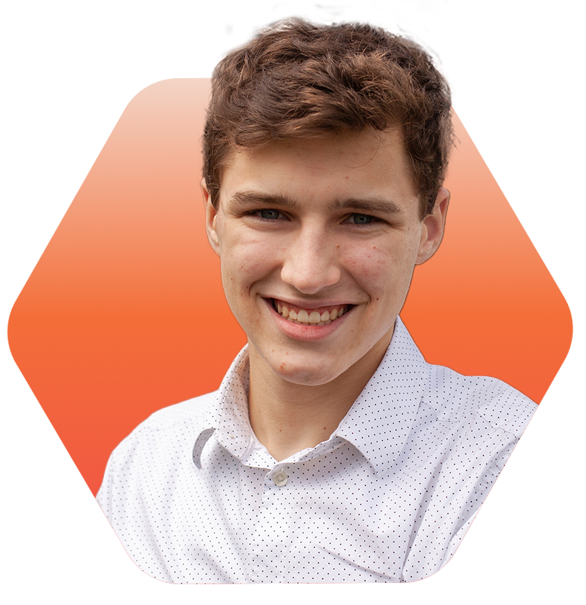 teen boy smiling