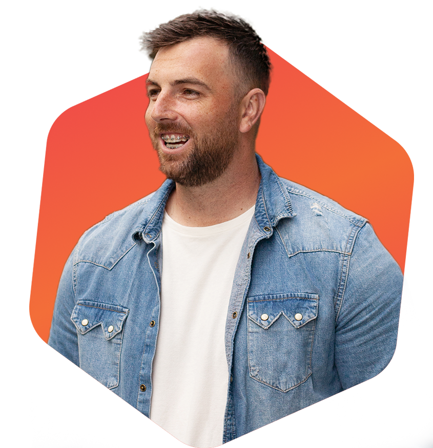 man with braces